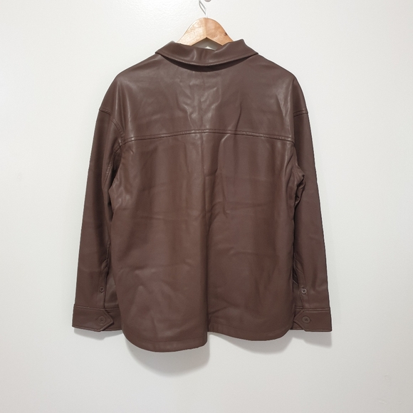 Pleather Shacket - Picture 2 of 5